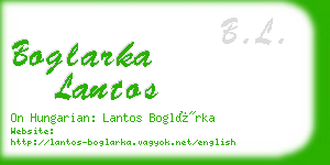 boglarka lantos business card